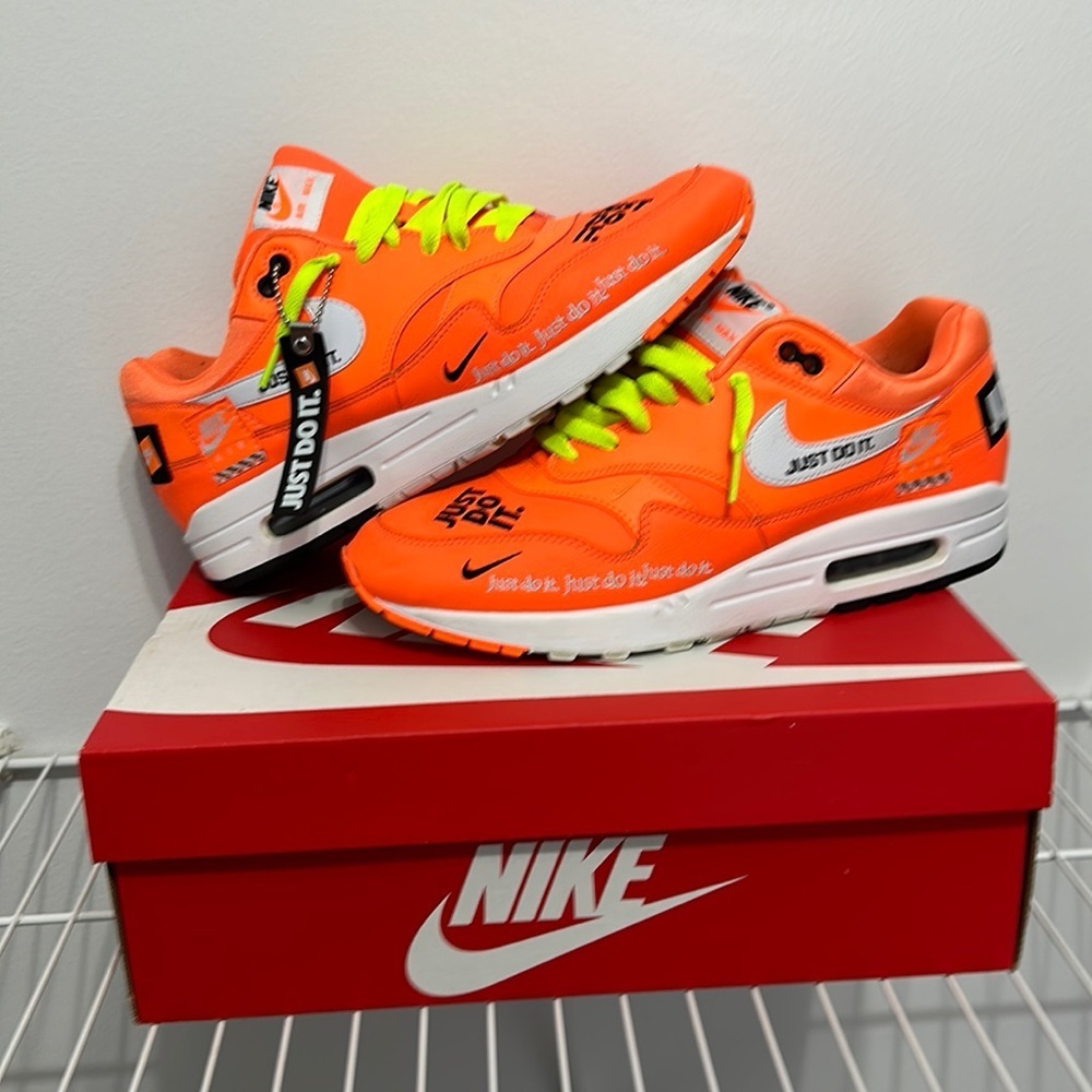 Nike Air Max 1 SE Just Do It JDI Sz 11 orange - Picture 1 of 7